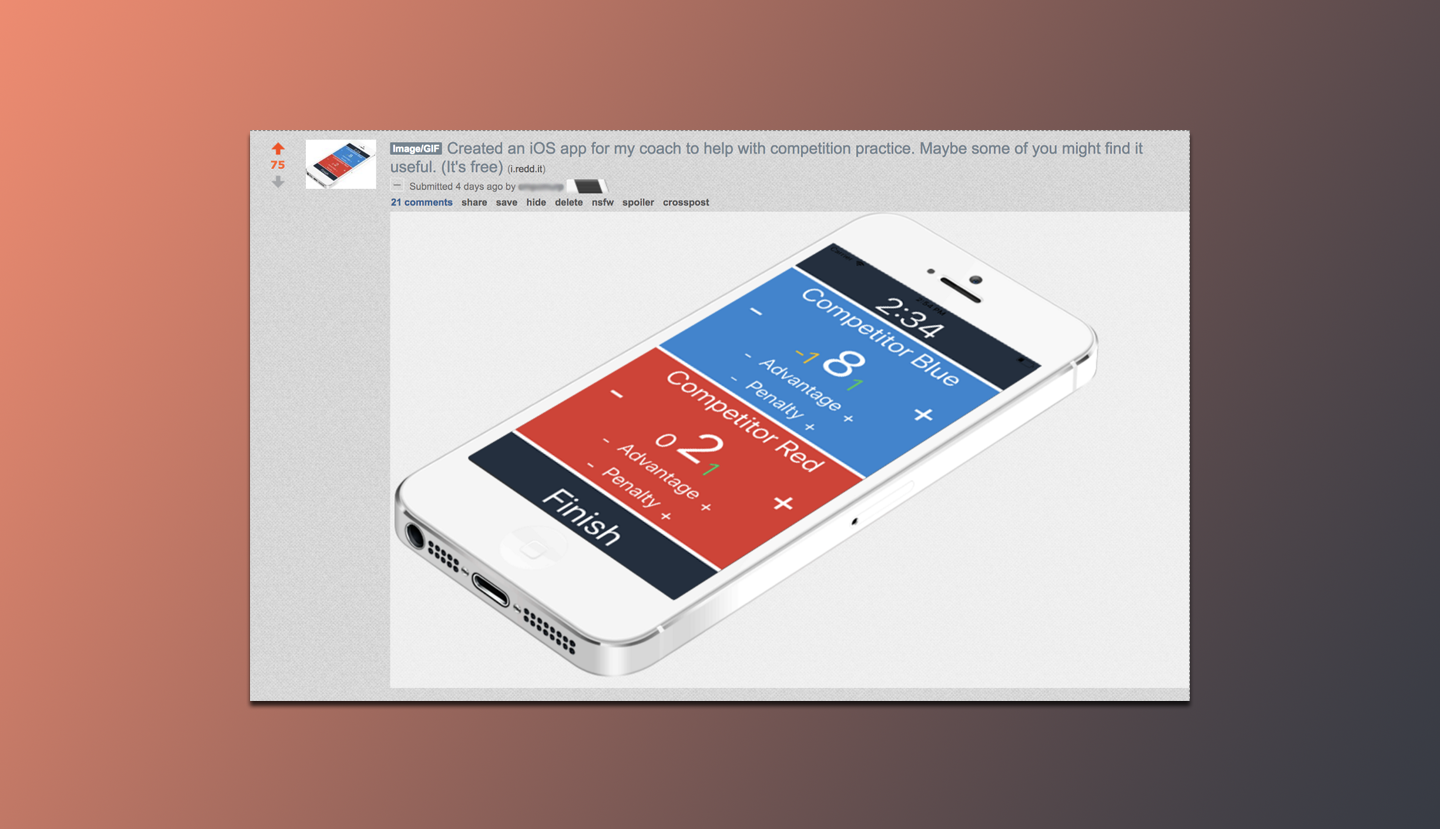 BJJ Score screenshot 1